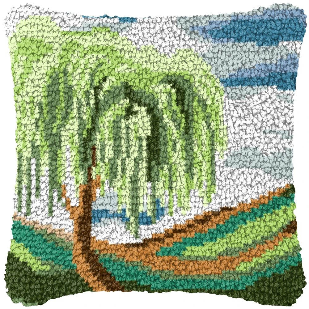 Kit ganchillo Smyrna para bordado alfombras y cojines paisaje urbano - imagen 3