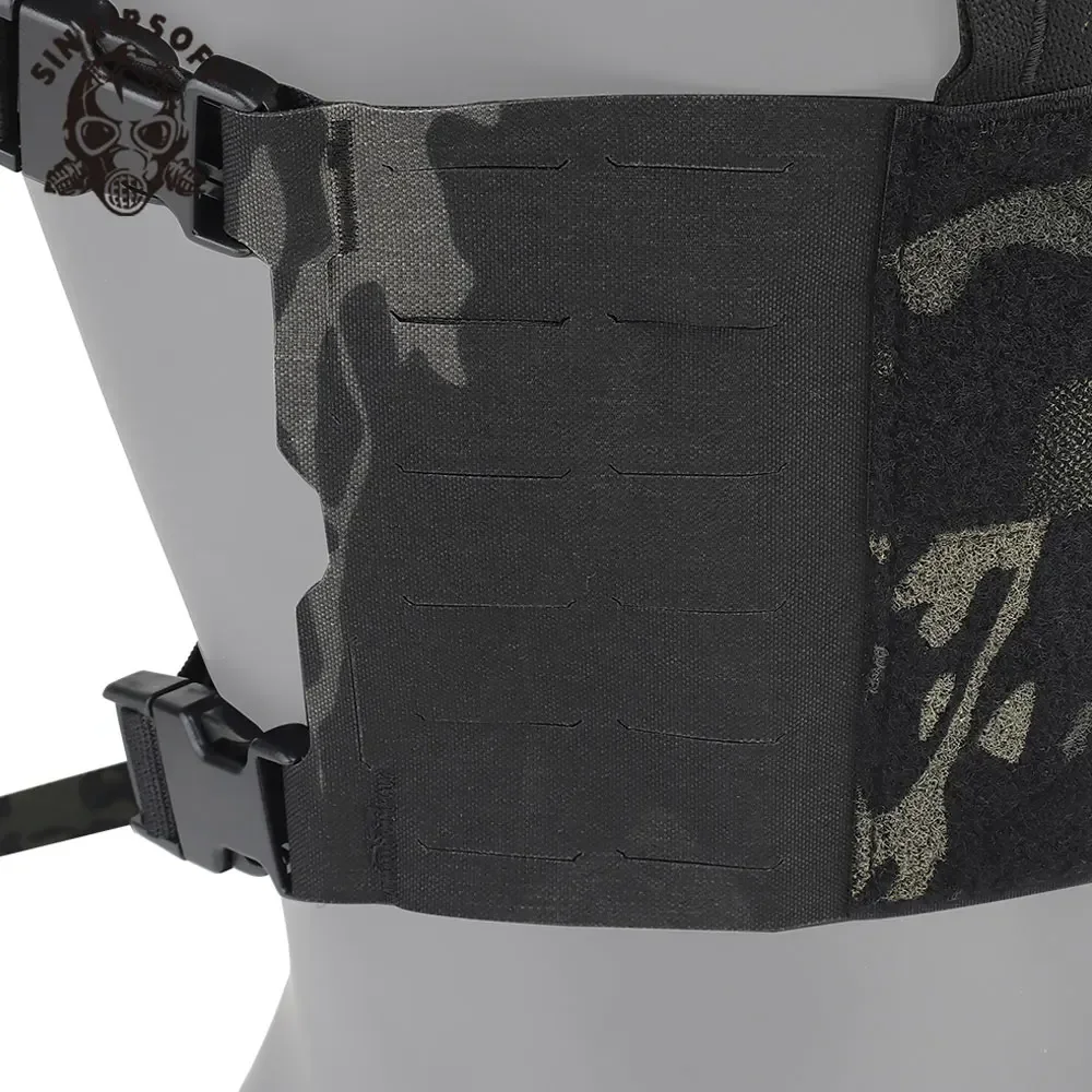 SINAIRSOFT chaleco táctico MOLLE corte láser soporte pecho extendido