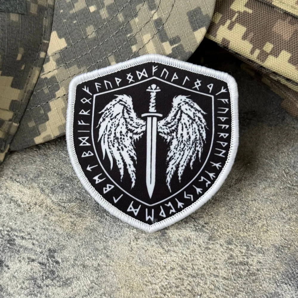 Tactische badge in close-up