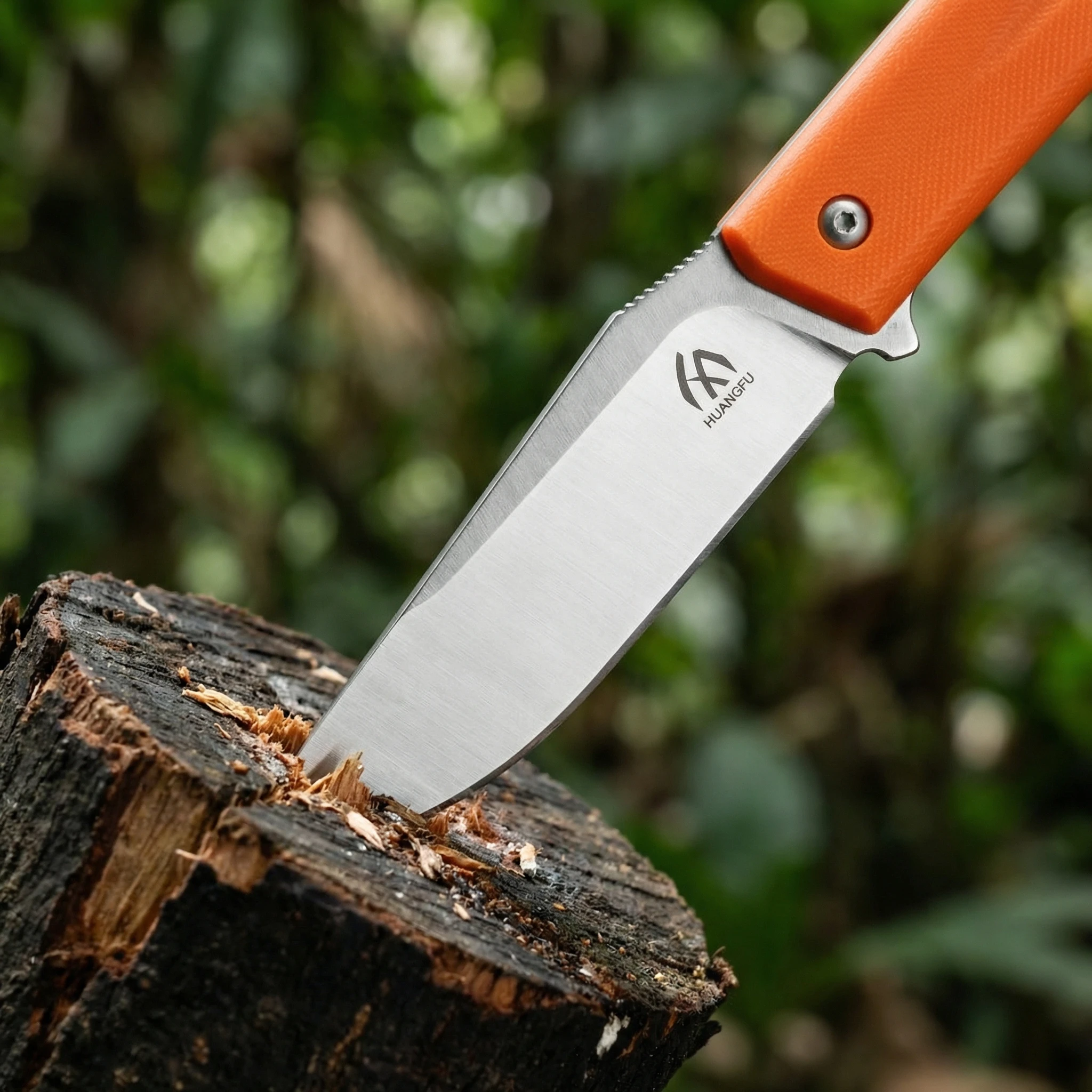 Cuchillo de hoja fija para aire libre y senderismo, compacto - imagen 5