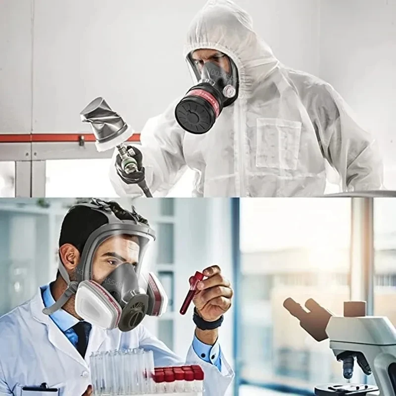 Respirador de cara completa para máscara antigás, gases industriales - imagen 2