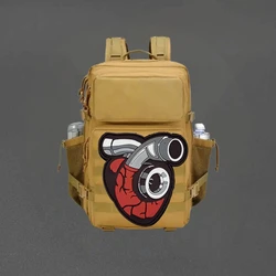Parche táctico PVC turbina con velcro para chaleco y mochila militar
