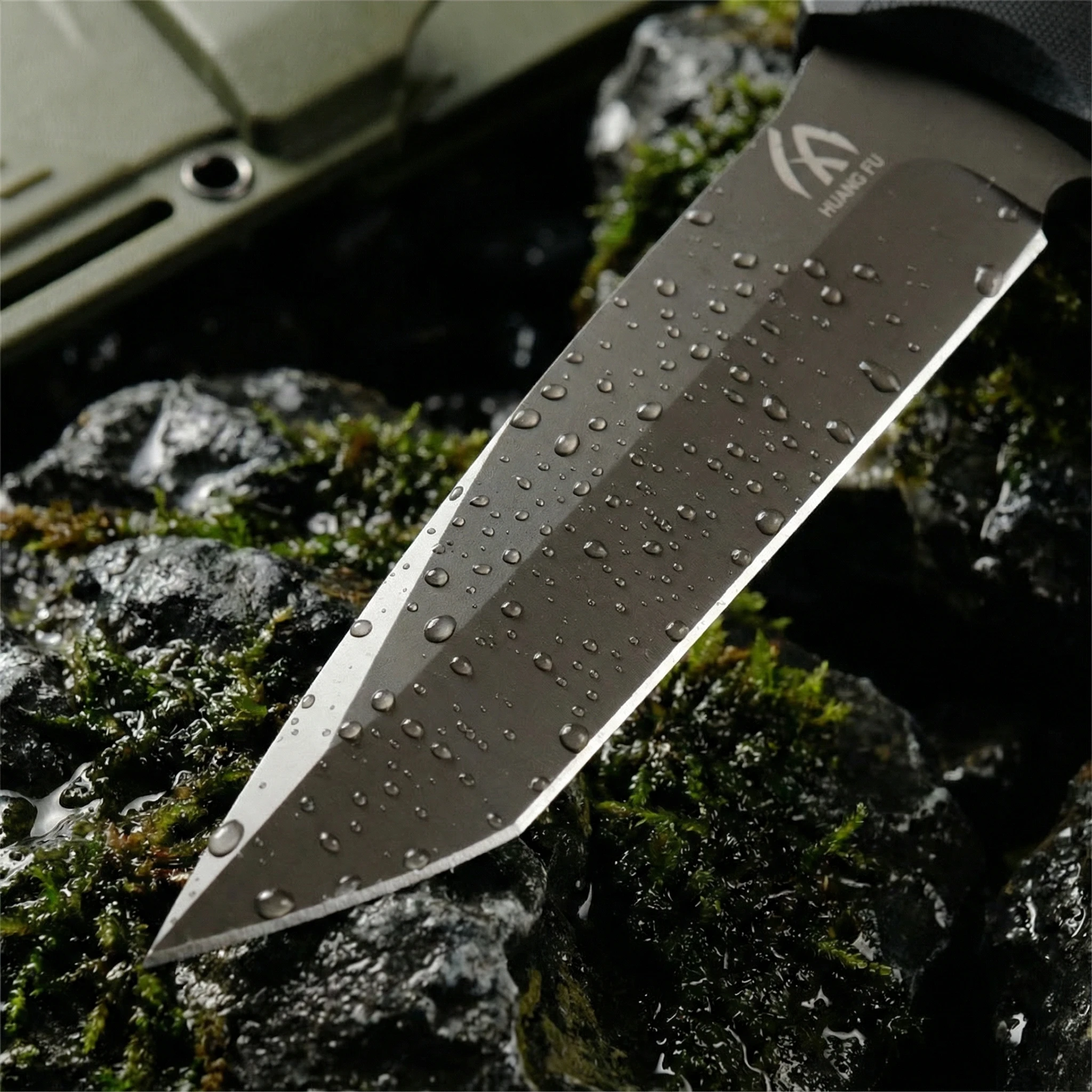 Cuchillo hoja fija táctico G10 con funda resistente para exterior - imagen 5
