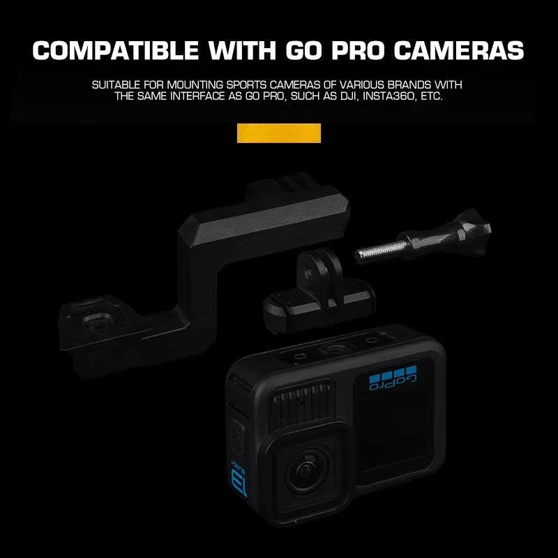 Soporte de casco NVG para GoPro/DJI, adaptador cámara deportiva táctica