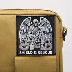 Parche táctico SHIELD RESCUE calavera con gancho y bucle para ropa