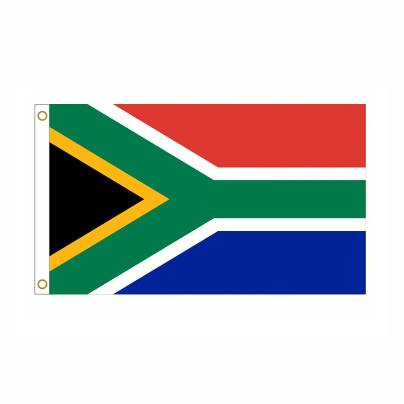 Bandera de Sudáfrica ondeando al viento