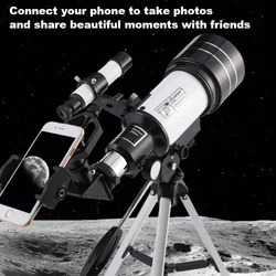 Telescopio astronómico monocular HD para luna y estrellas con zoom