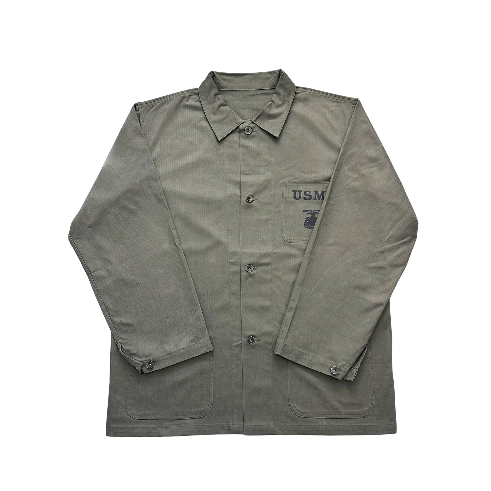 Chaqueta táctica USMC HBT sarga espigada vintage, outdoor - imagen 3