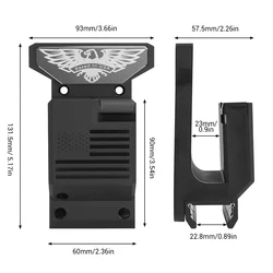 Soporte de pared para rifle AR15 con porta-cargadores
