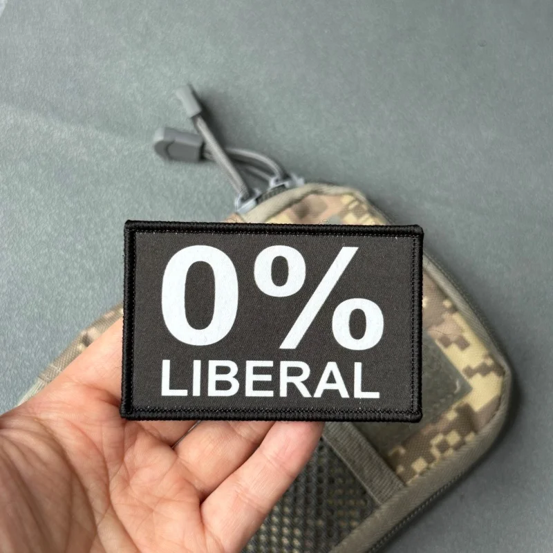 Parche táctico insignia bordada moral con velcro gancho y bucle