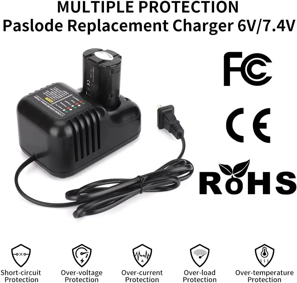 Cargador Paslode de doble química Li-ion y Ni-MH/Ni-CD - imagen 4