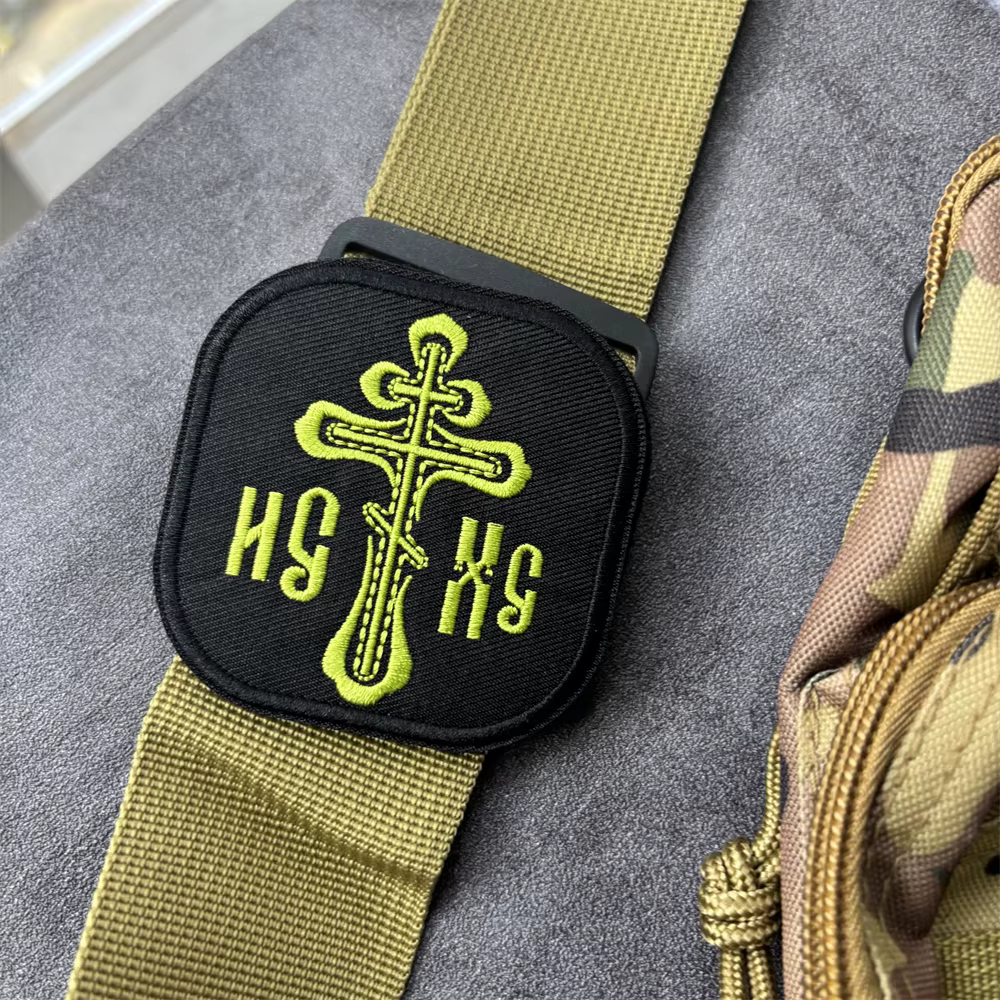 Parche táctico bordado Orthodoxe Christendom con velcro para brazalete - imagen 5