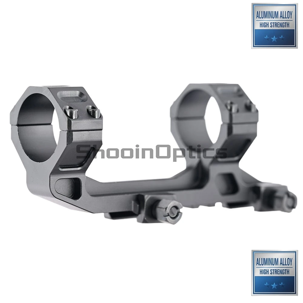 Shooin Optics Montaje de visor con base Picatinny y anillas tácticas - imagen 3