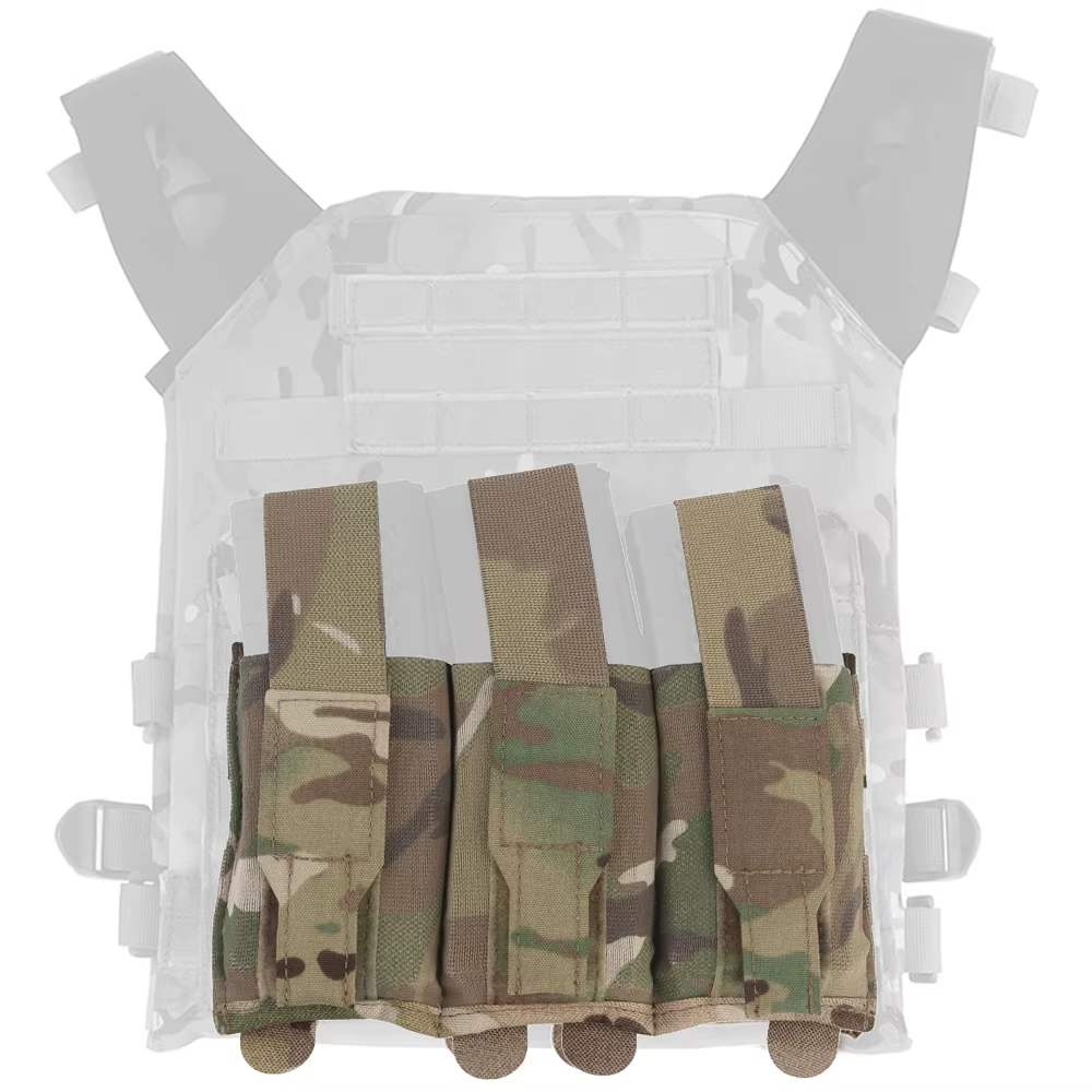 Portacargadores triple MOLLE elástico magnético para chaleco táctico - imagen 5