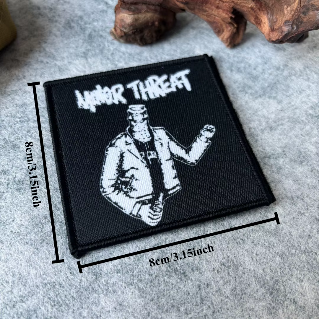 Parche táctico impreso amenaza menor – Brazalete MOLLE con velcro