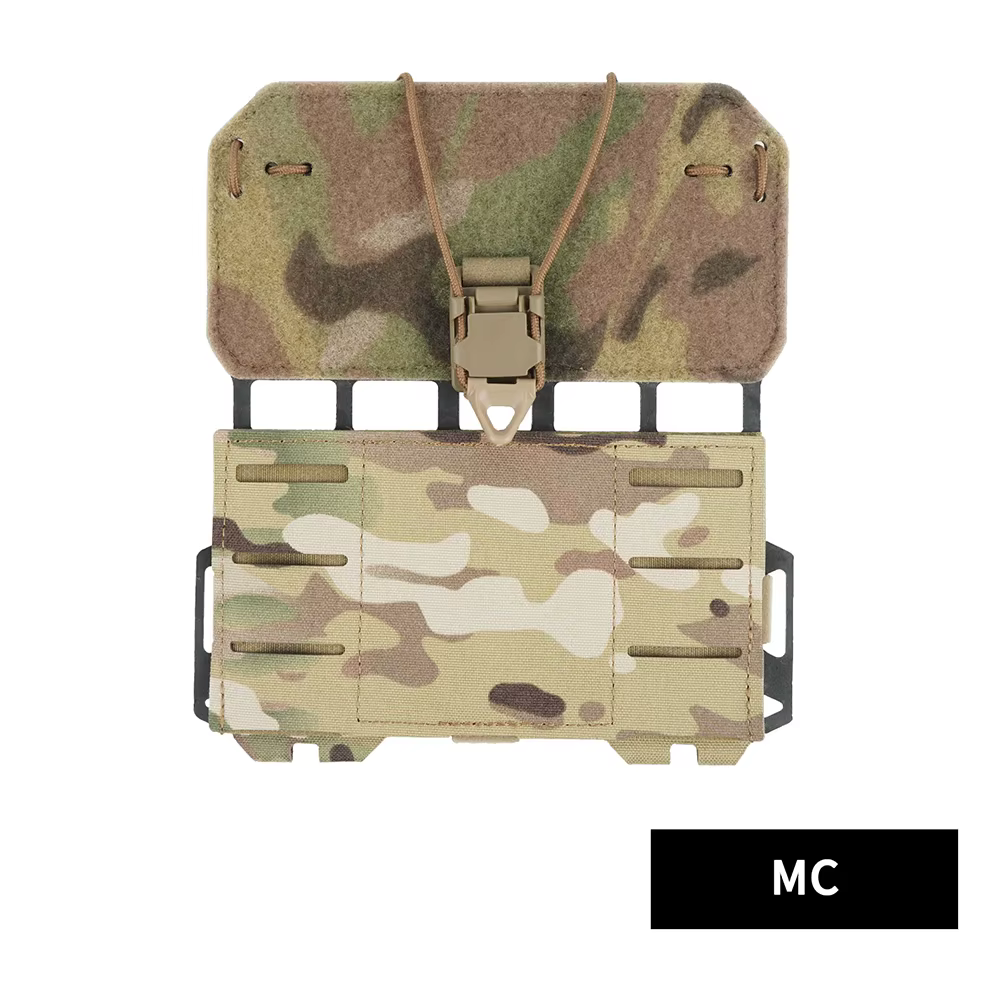 Soporte táctico MOLLE plegable para teléfono con bolsa porta placa - imagen 3