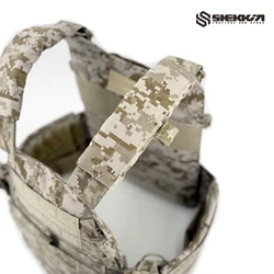 Chaleco táctico Shekkingears portaplacas MOLLE AOR1 Devgru airsoft