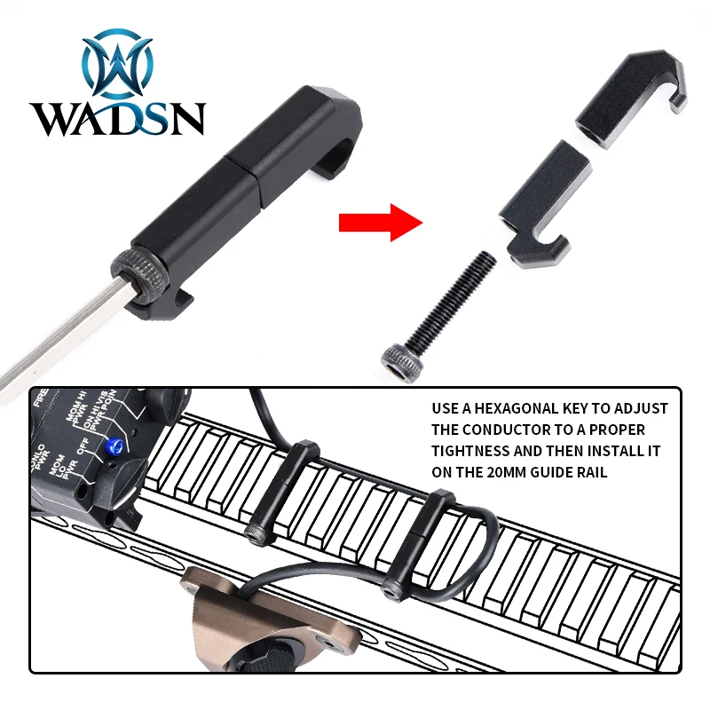 WADSN AM WireGuide gestión de cables para riel Picatinny - imagen 5