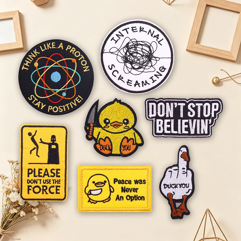 Parches termoadhesivos bordados mascotas letras, zorro y koi para jeans - imagen 5