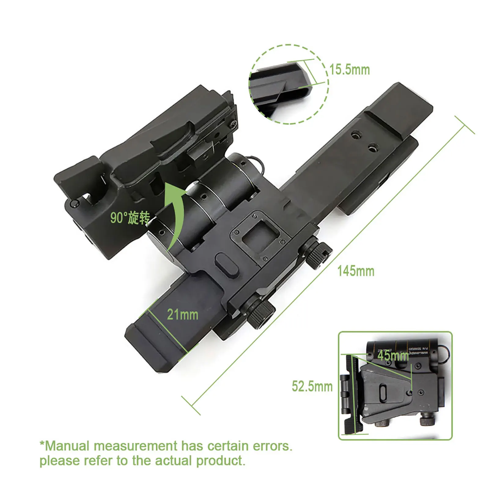 SOTAC-GEAR montaje abatible CNC elevador para mira holográfica - imagen 4