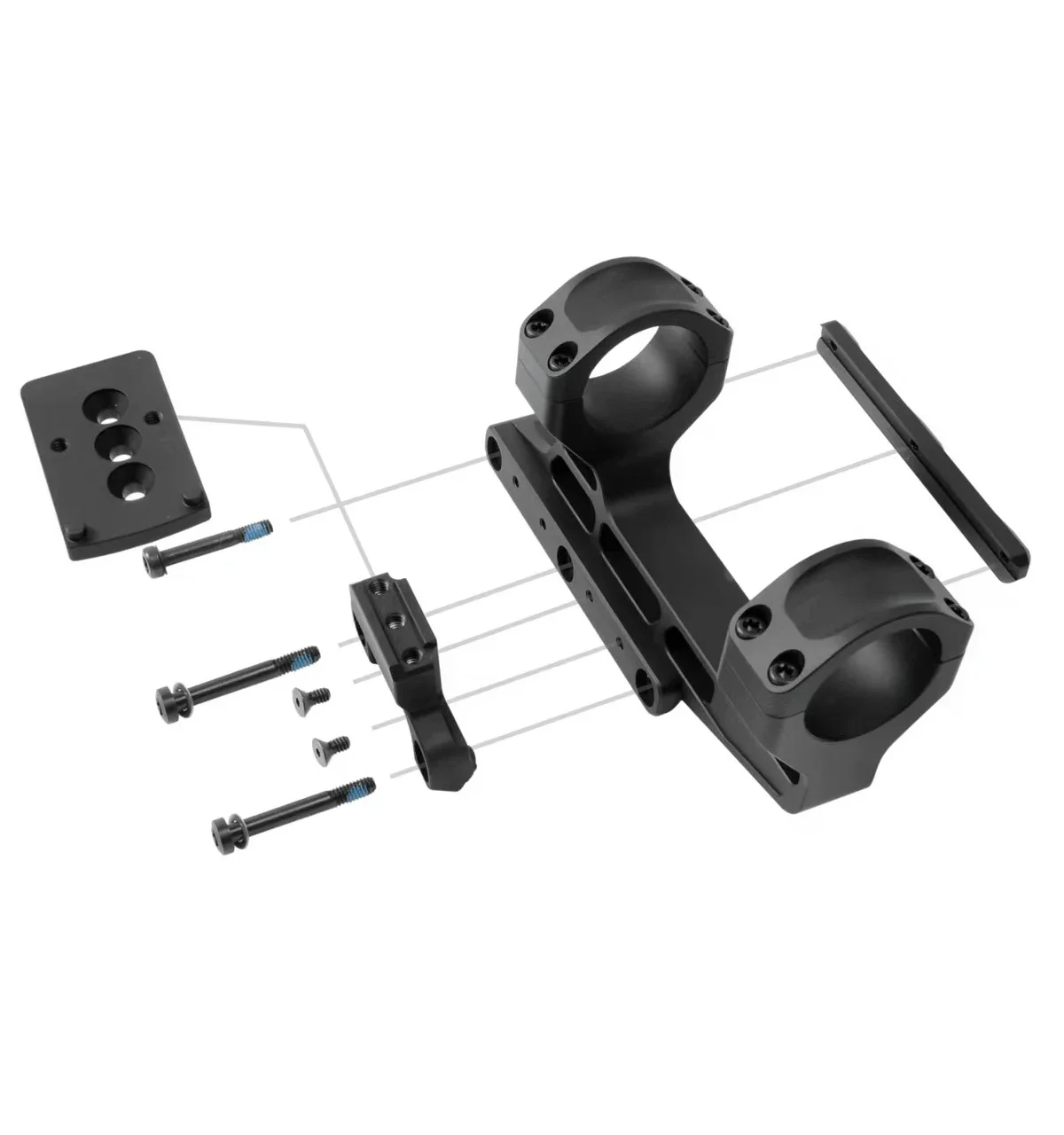 Ejemplo de configuración con LPVO y mira punto rojo offset