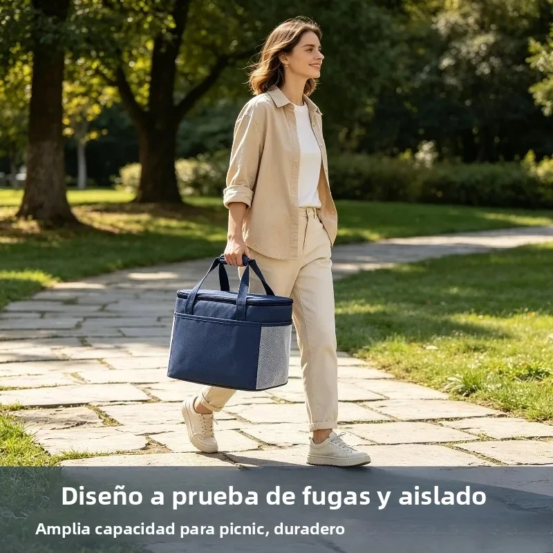 Bolsa térmica tipo bento con aislamiento de aluminio grueso - imagen 3