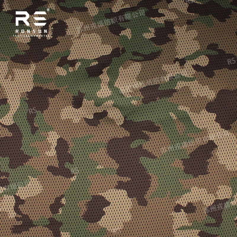 TAZ16 Suiza Woodland malla táctica camuflaje poliéster ligera