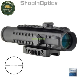Mira telescópica Shooin Optics para riel Picatinny, aluminio estanca