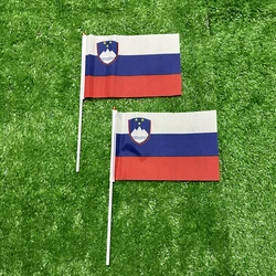 Bandera SKY de mano Eslovaquia 21x14 cm - para deporte y decoracion