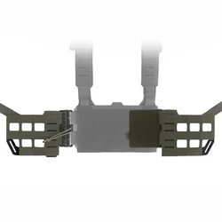 Alas laterales MOLLE de liberación rápida para chaleco táctico airsoft
