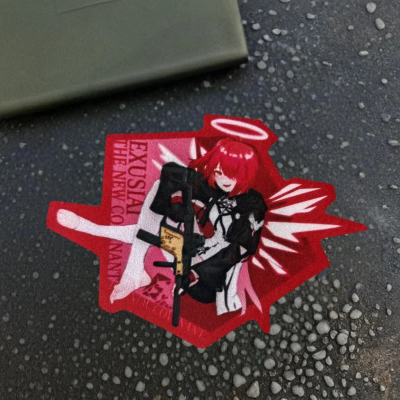 Parche táctico de chica anime con pistola para chaleco MOLLE - imagen 5