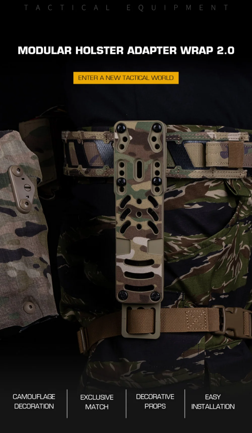 Cinta de camuflaje aplicada en superficie