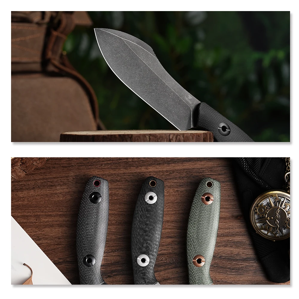 Cuchillo TRIVISA Straight Pumpkin-BM con funda Kydex para camping - imagen 3
