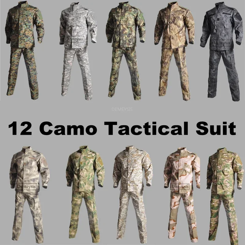 Uniforme táctico camuflaje Airsoft – Chaqueta y pants combate - imagen 3