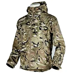 Chaqueta táctica impermeable de múltiples bolsillos hombre senderismo