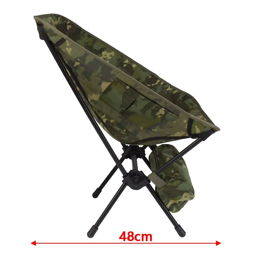 Silla táctica camuflaje ultraligera para camping y supervivencia - imagen 2