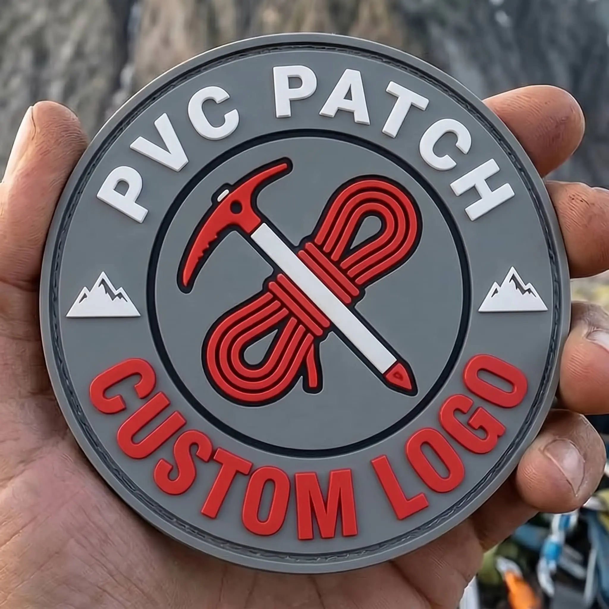 Parches termoadhesivos logo 3D PVC transparente con gancho-bucle - imagen 3