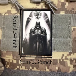 Parche táctico Knight Morale de gancho y bucle escudo cruzado