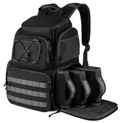 Mochila táctica de senderismo con tira reflectante y gran capacidad