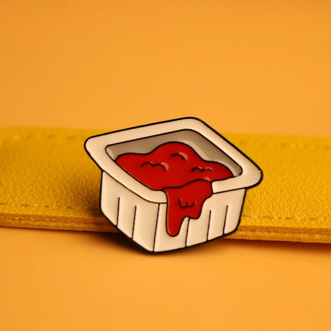 Broche para mochila botella de ketchup abierta peculiar - imagen 4