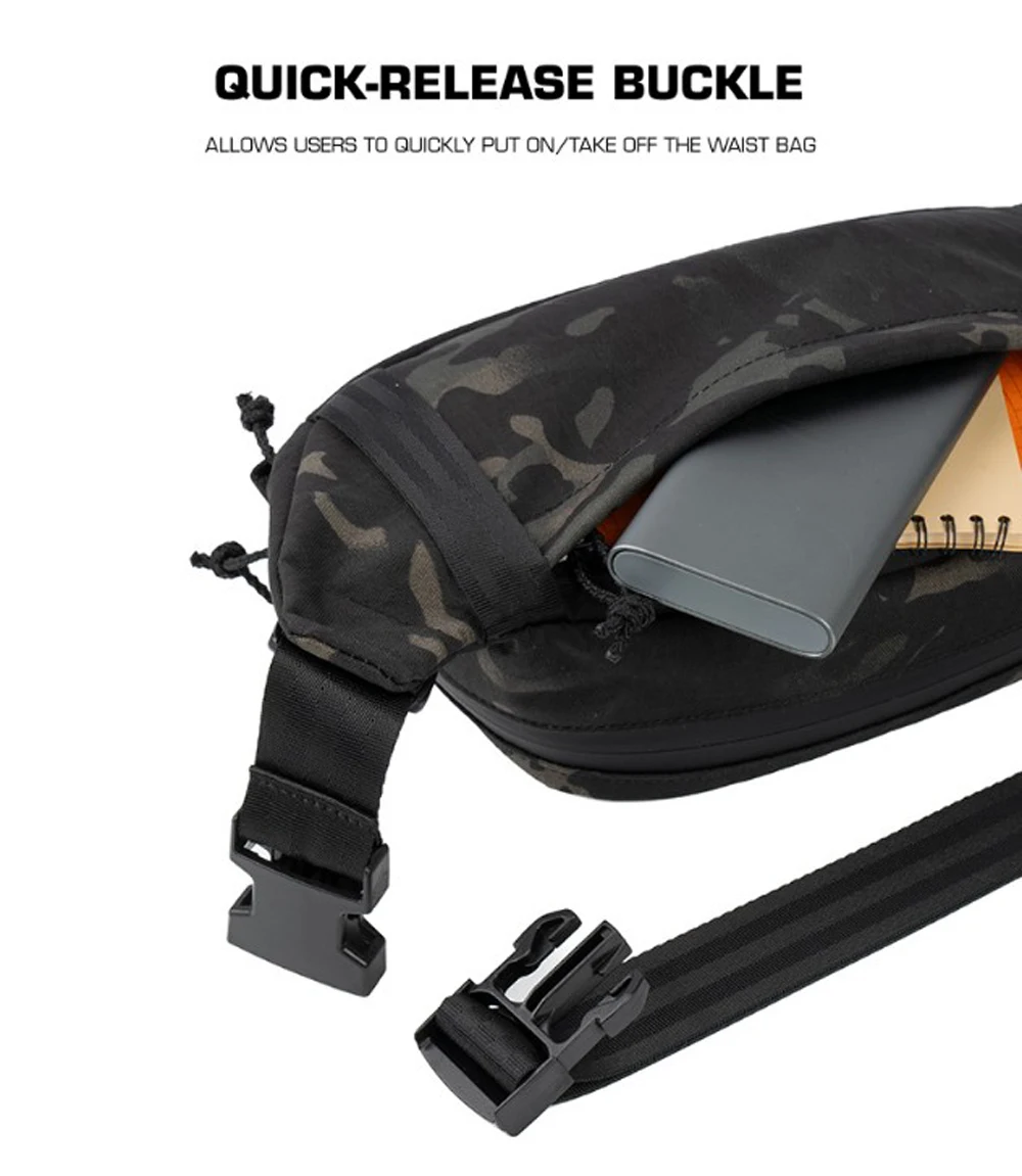 Múltiples formas de llevar la Tactical Waist Bag