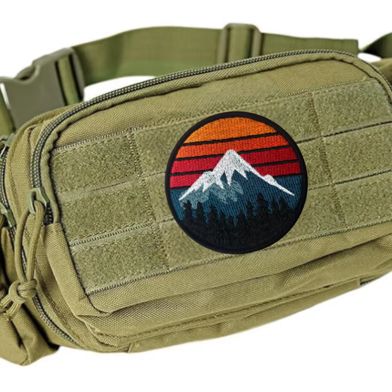 Parche táctico bordado con velcro para mochila y ropa de viaje