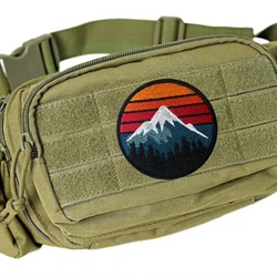 Parche táctico bordado con velcro para mochila y ropa de viaje