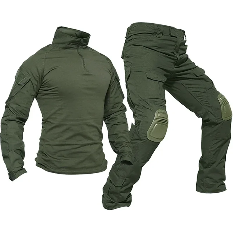 Uniforme táctico multicam camuflaje camisa pantalón airsoft paintball - imagen 5