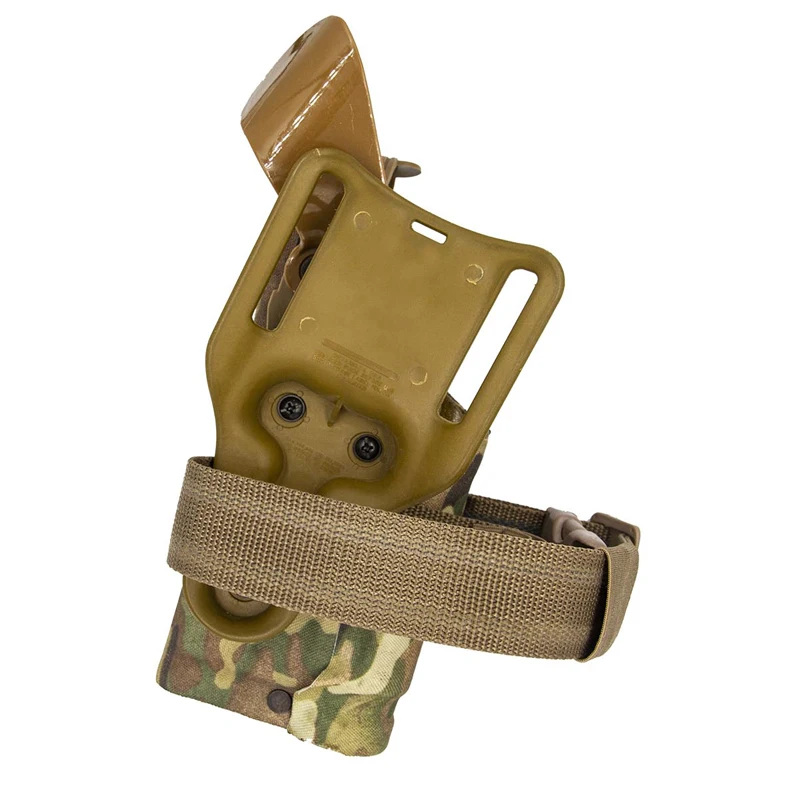 Funda táctica de cinturón para pistola con soporte linterna - imagen 3