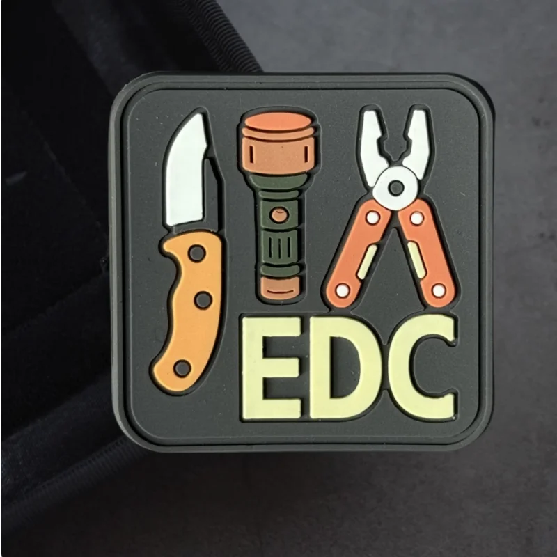 Parche táctico PVC con velcro para mochila y equipamiento EDC - imagen 4