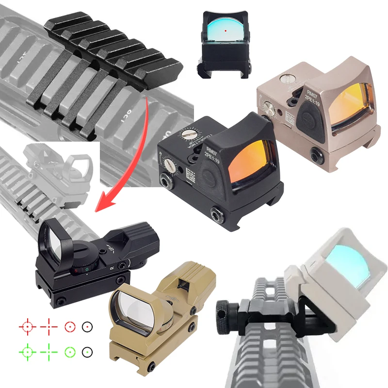 Red dot con montaje en riel Picatinny de 20 mm
