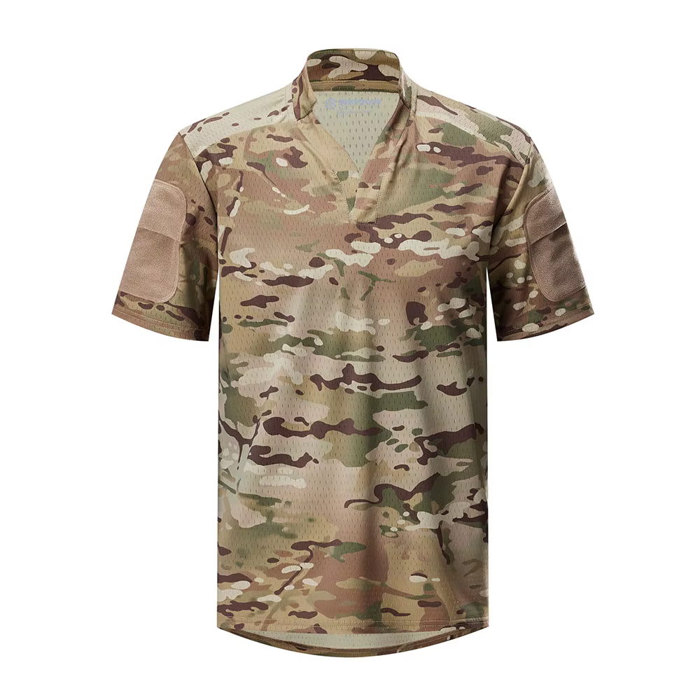 Camiseta táctica secado rápido de combate verano, manga corta