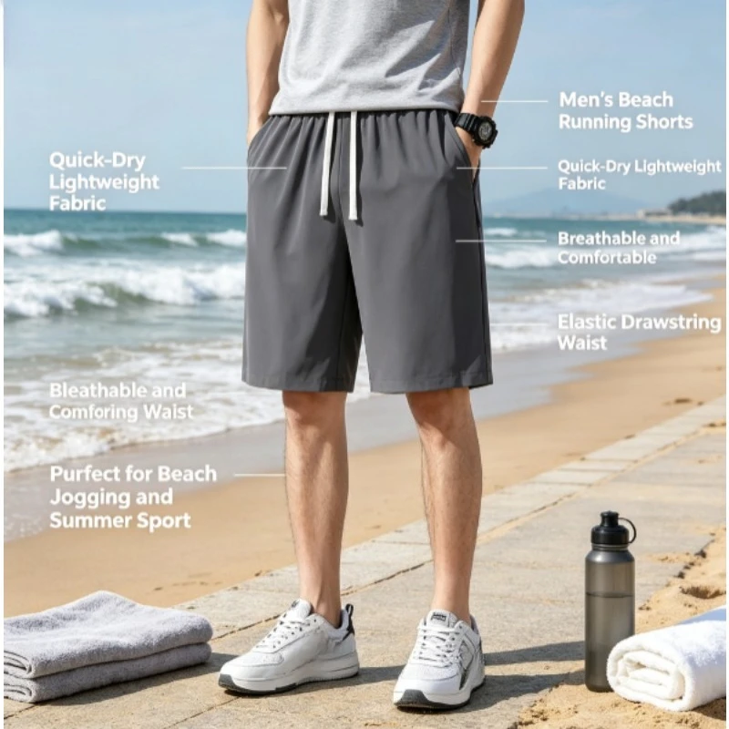 Pantalones cortos de secado rápido outdoor holgados para verano - imagen 3