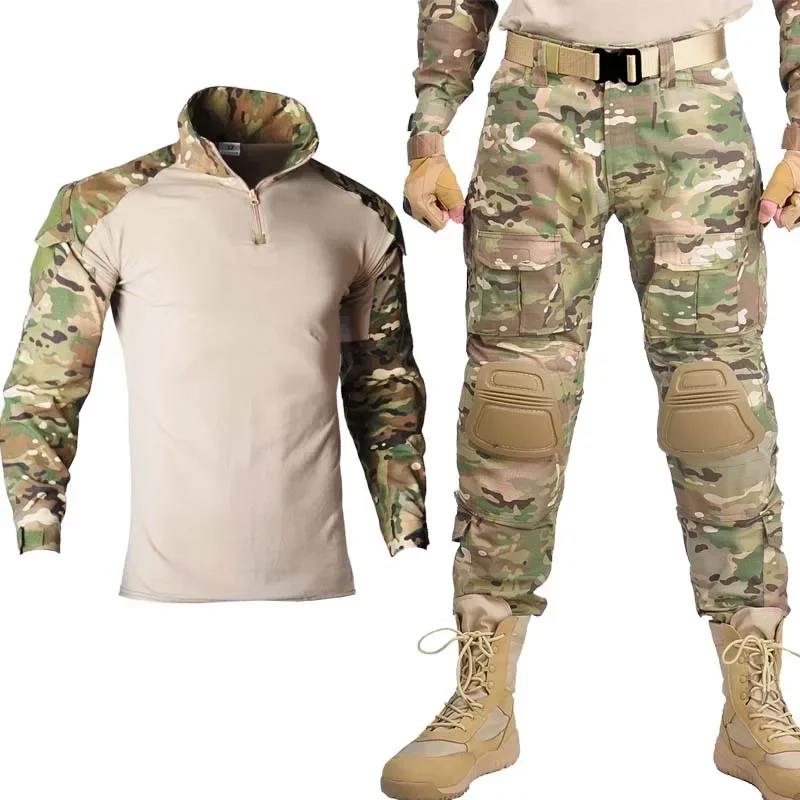 Uniforme táctico hombre con camisa de combate y pantalón cargo - imagen 3